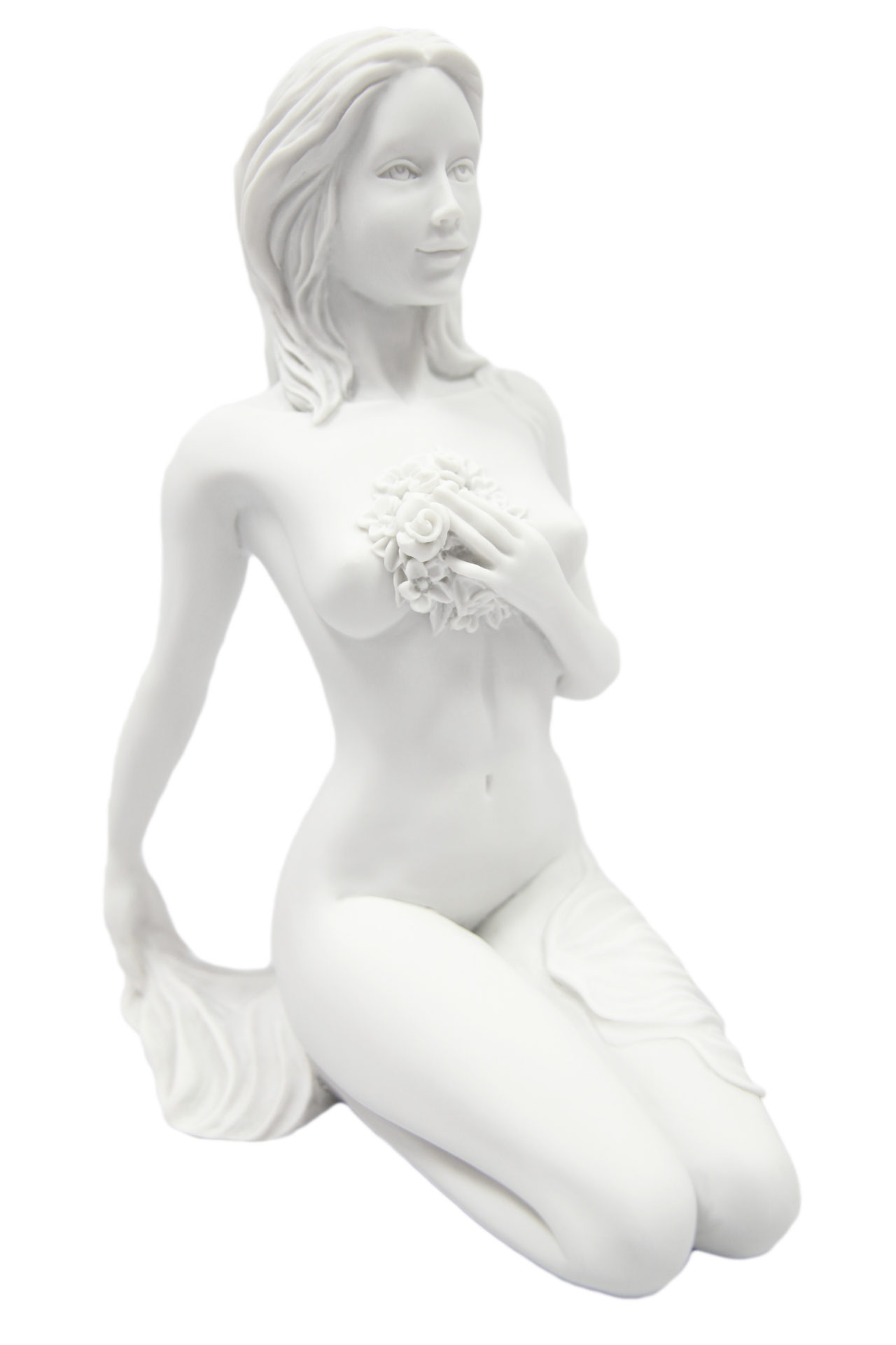 9.5" Kneeling Nude with Roses
