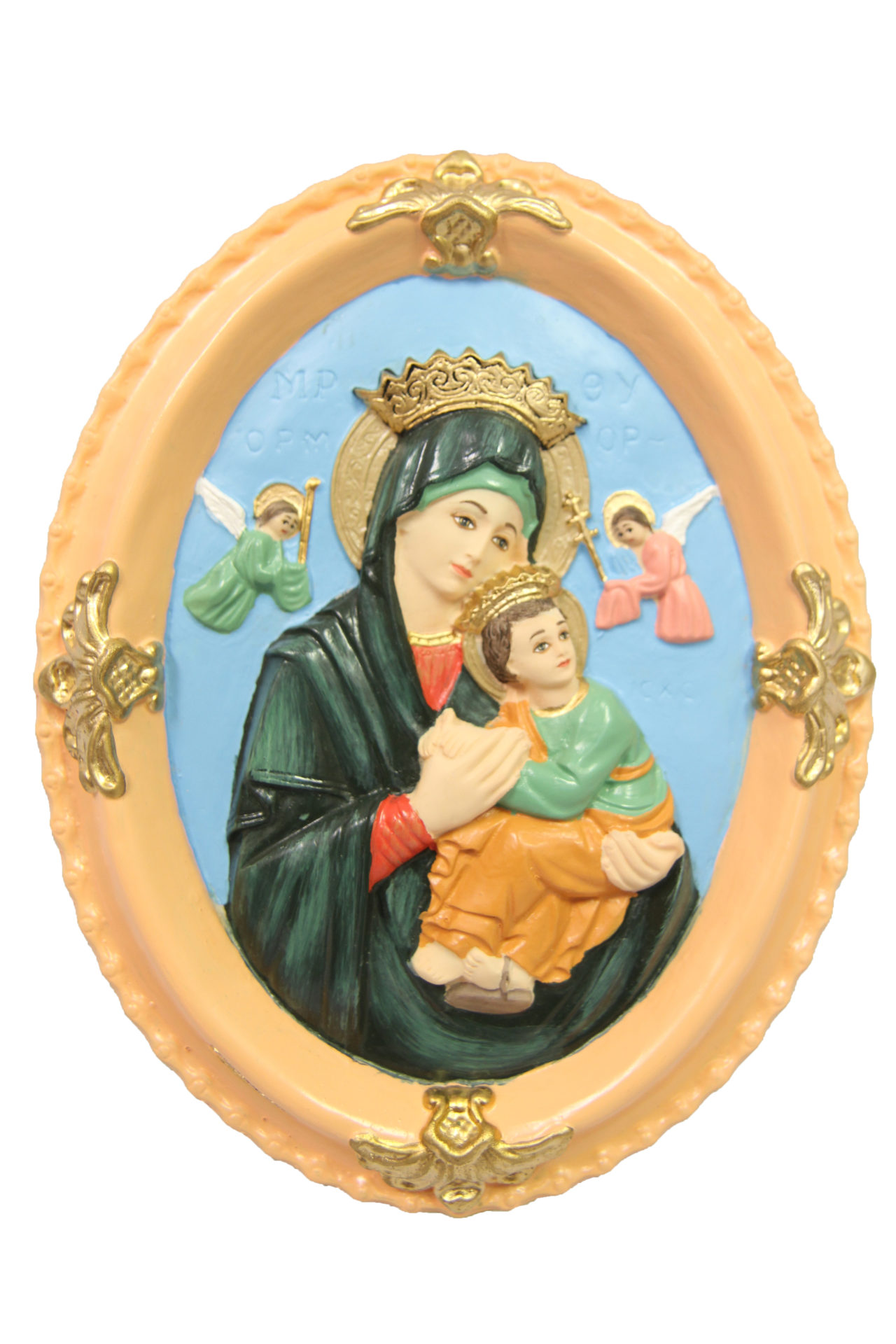 9" Our Lady of Perpetual Help Wall Plate