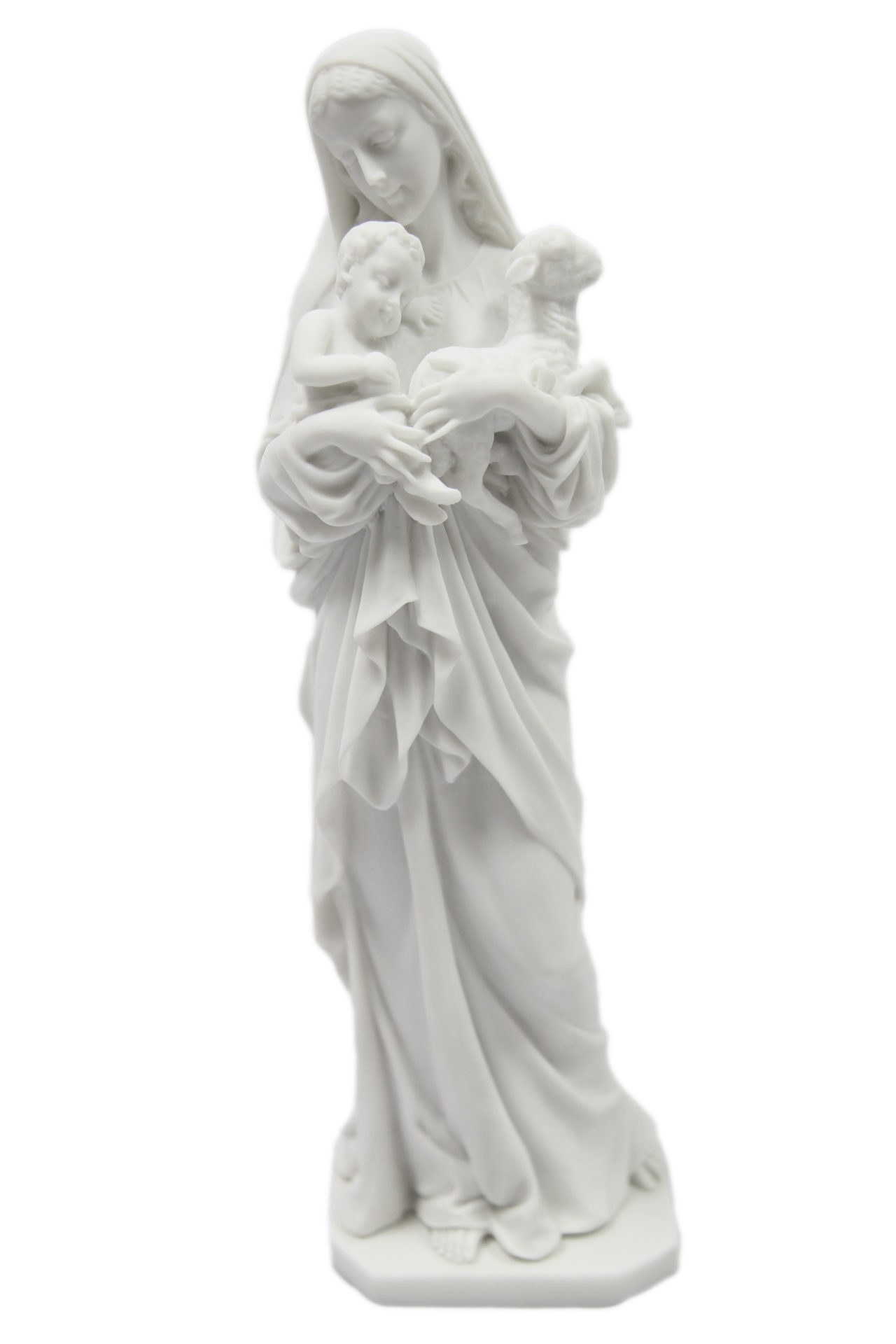 12" Virgin Mary with Baby Jesus