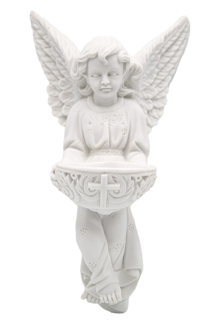 14.25″ Guardian Angel Holy Water Font